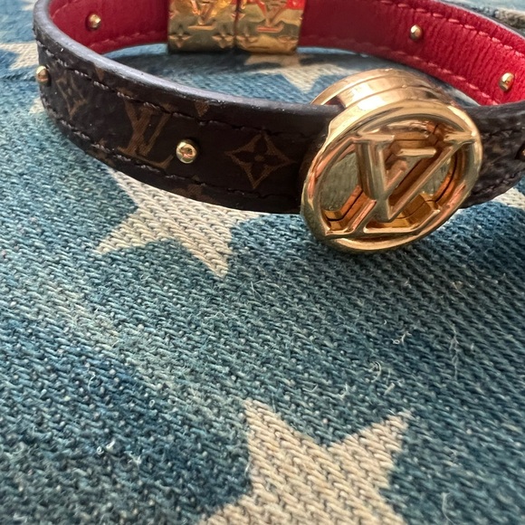 Louis Vuitton rouge and brown momogram bracelet like new - Picture 10 of 11